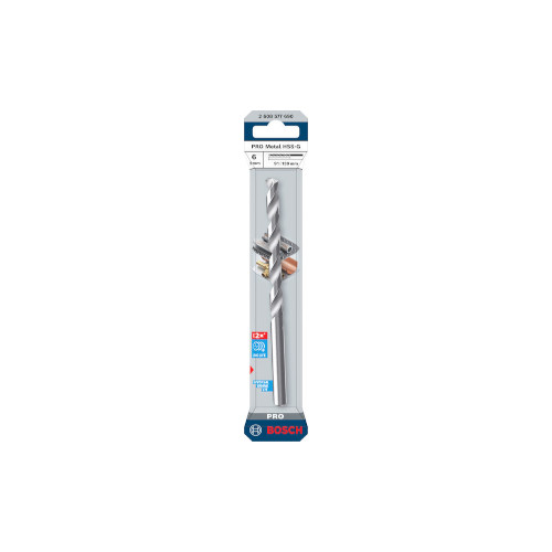 Bosch PRO Metal HSS-G -kierreporanterä, 6x91x139 mm