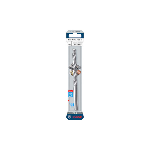 Bosch PRO Metal HSS-G -kierreporanterä, 7x102x156 mm