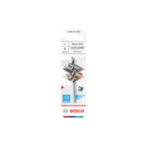 Bosch Metallinen HSS-kierreporanterä, 4 x 43 x 75 mm, CYL-varsi, 2 kpl