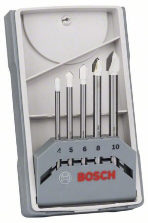 Bosch CYL-9 Ceramic laatta poranteräsetti, 4; 5; 6; 8; 10 mm, 5 kpl