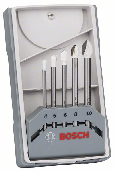 Bosch CYL-9 Ceramic laatta poranteräsetti, 4; 5; 6; 8; 10 mm, 5 kpl
