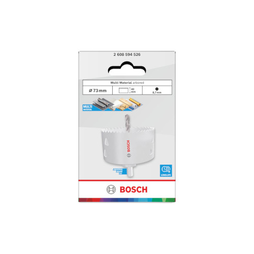 Bosch Monimateriaalinen porattu reikäsaha, 73 x 40 mm