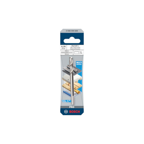 Bosch PRO Pilot-pora PRO Construction Material -reikäsahalle, HSS-G, 6,35 x 60 x 100 mm