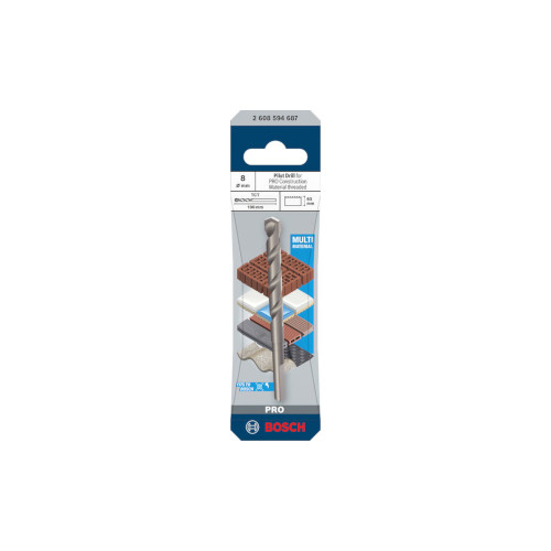 Bosch PRO Pilot-pora PRO Construction Material -reikäsahalle, TCT, 8 x 60 x 100 mm
