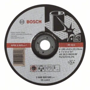 Bosch PRO Stainless Steel -hiomalaikka, 180 x 6 x 22,23 mm