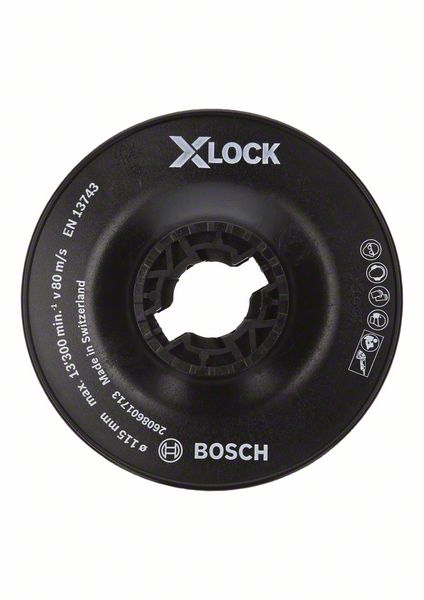 Bosch PRO-hioma-alusta, kova, 115 mm, X-Lock