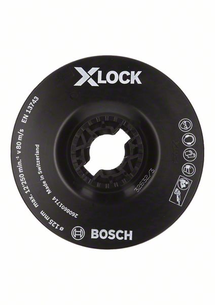Bosch PRO-hioma-alusta, pehmeä, 125 mm, X-Lock