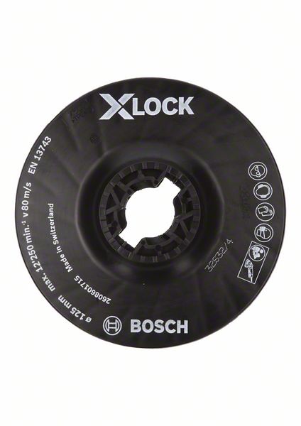 Bosch PRO-hioma-alusta, keskikova, 125 mm, X-Lock