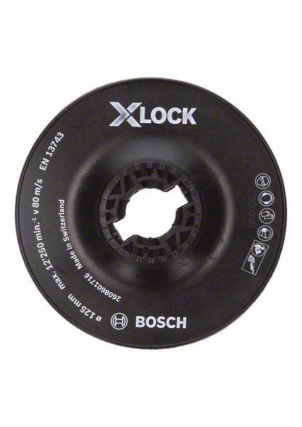 Bosch PRO-hioma-alusta, kova, 125 mm, X-Lock