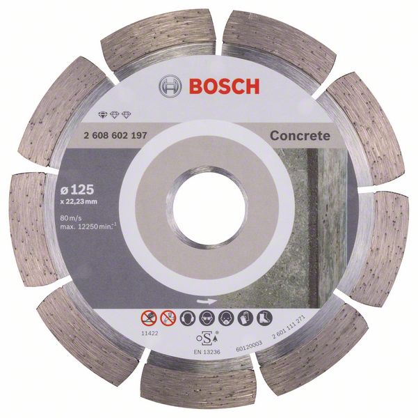Bosch Concrete-timanttikatkaisulaikka, 125 x 22,23 x 10 mm