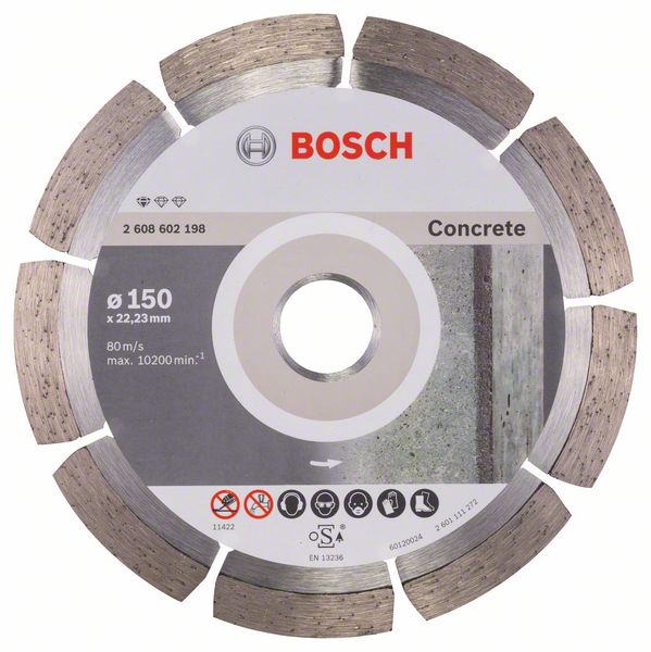 Bosch Concrete-timanttikatkaisulaikka, 150 x 22,23 x 10 mm