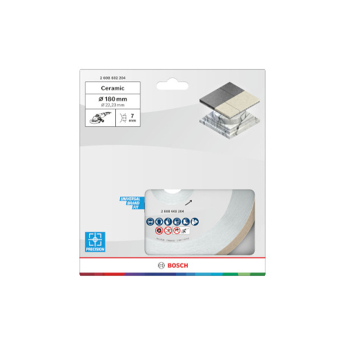 Bosch Keraaminen katkaisulaikka, 180 x 7 mm, reiän halkaisija 22,23 mm