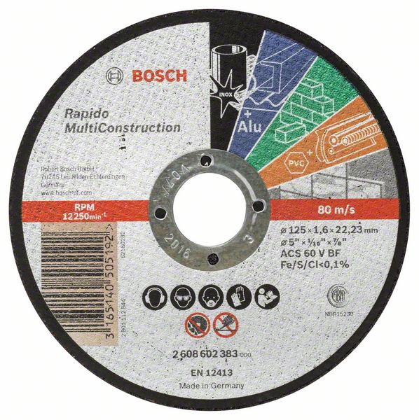 Bosch PRO Multi Material -katkaisulaikka, 125 x 1,6 x 22,23 mm