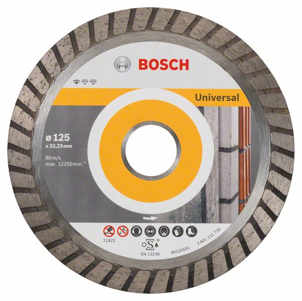 Bosch PRO Multi Material Turbo -timanttikatkaisulaikka, 125 x 22,23 x 10 mm