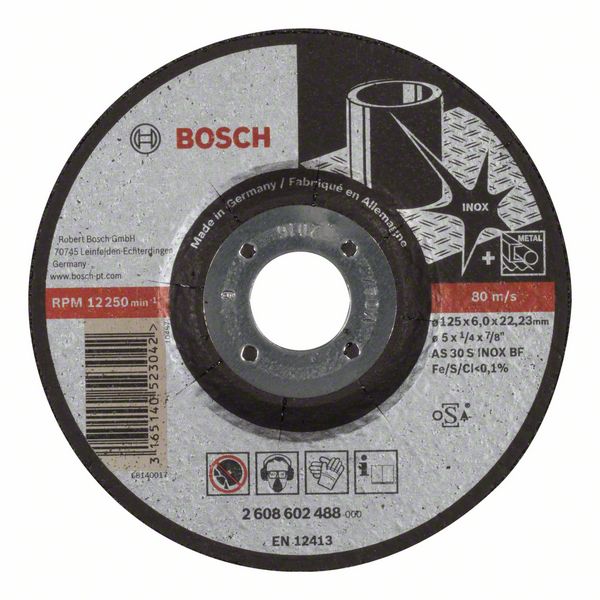 Lihvketas Bosch INOX ø125 mm 22.2/6 mm