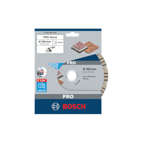 Bosch PRO Stone -timanttilaikka, 180 x 22,23 mm