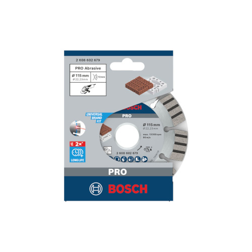 Bosch PRO Abrasive -timanttilaikka, 115 x 22,23 mm