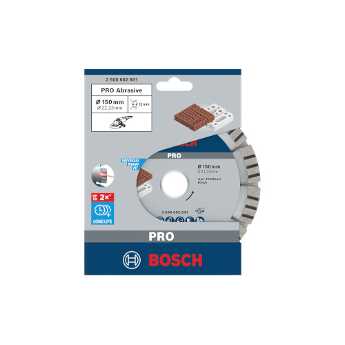 Bosch PRO Abrasive -timanttilaikka, 150 x 22,23 mm