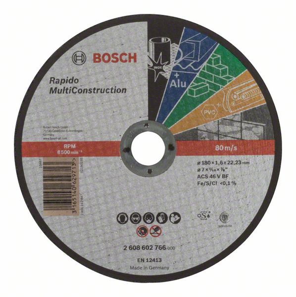 Bosch PRO Multi Material -katkaisulaikka, 180 x 1,6 x 22,23 mm