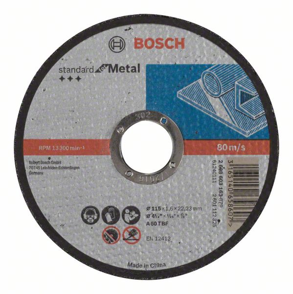 Bosch Sidosrakenteinen PRO Metal -katkaisulaikka, 115 x 1,6 x 22,23 mm