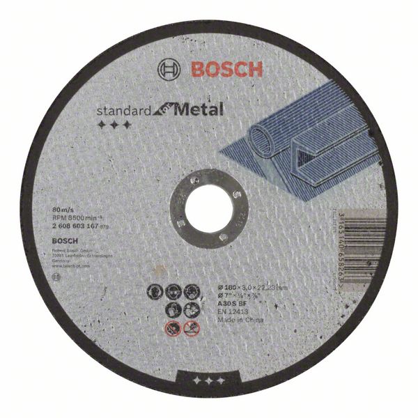 Bosch Sidosrakenteinen PRO Metal -katkaisulaikka, 180 x 3 x 22,23 mm
