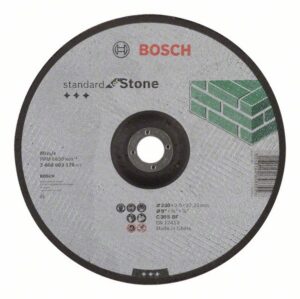 Bosch Sidosrakenteinen PRO Stone -katkaisulaikka, 230 x 3 x 22,23 mm, syvennetty keskus