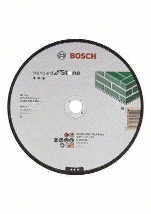 Bosch Sidosrakenteinen PRO Stone -katkaisulaikka, 230 x 3 x 22,23 mm, suora