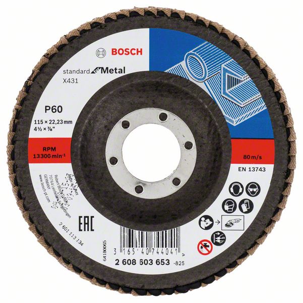 Bosch Tasoliuskalaikka X431, Standard for Metal