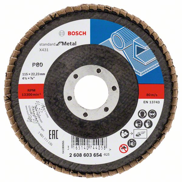 Bosch Tasoliuskalaikka X431, Standard for Metal