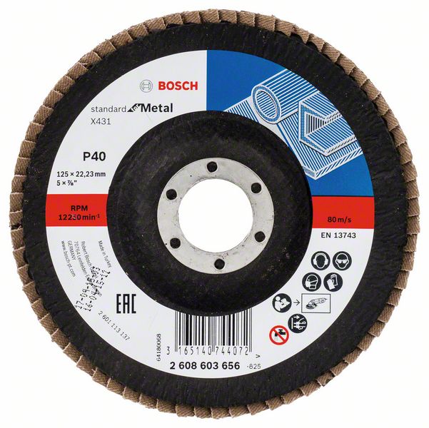 Bosch Tasoliuskalaikka X431, Standard for Metal