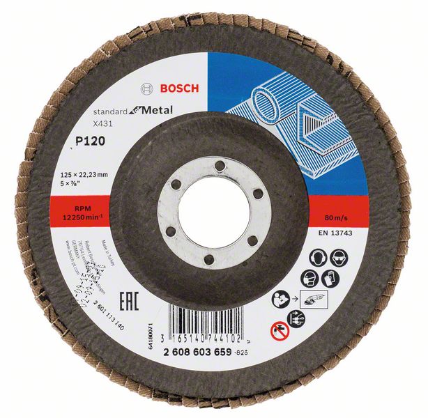 Bosch Tasoliuskalaikka X431, Standard for Metal