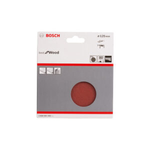 Puun hiomapaperi Bosch kulmahiomakoneen ø125 mm, 10 kpl, karkeus K 80