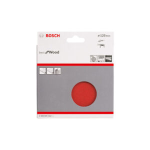 Hiomapaperi Bosch puulle ø125 mm, 10 kpl, karkeus K 180