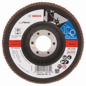 Bosch PRO X571 -Läppälevy, kulmikas, 115 mm, G80