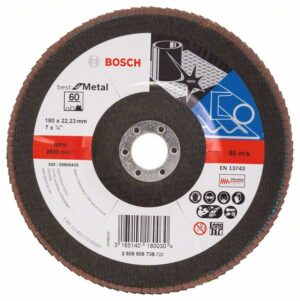 Bosch PRO X571 -Läppälevy, suora, 180 mm, G60