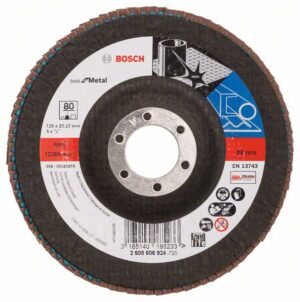 Bosch PRO X571 -Läppälevy, kulmikas, 125 mm, G80
