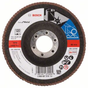 Bosch PRO X571 -Läppälevy, kulmikas, 115 mm, G120