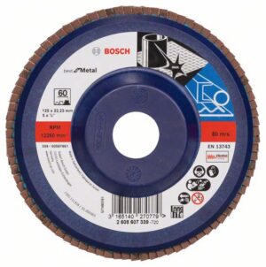 Bosch PRO X571 -Läppälevy, suora, 125 mm, G60