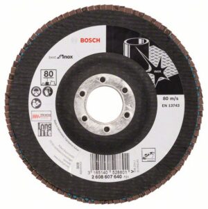 Hiomalaikka Bosch Inox ø125 mm, 1 kpl, karkeus K80