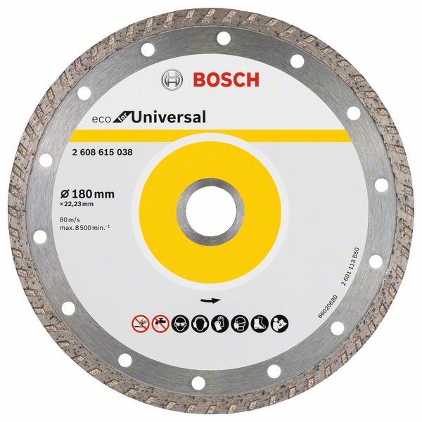 Bosch Multi Material turbo -timanttikatkaisulaikka, 180 x 22,23 x 7 mm