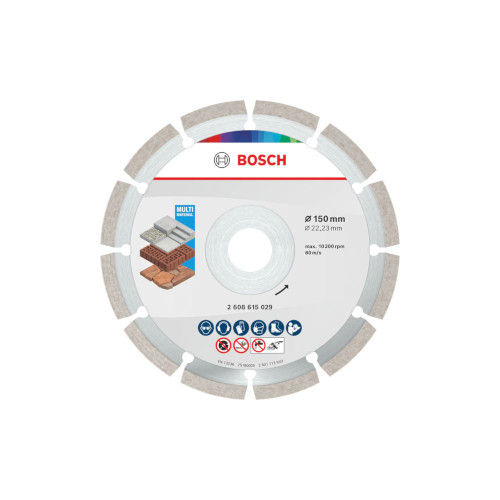 Bosch Multi Material -timanttikatkaisulaikka, 150 x 22,23 x 7 mm, 10 kpl