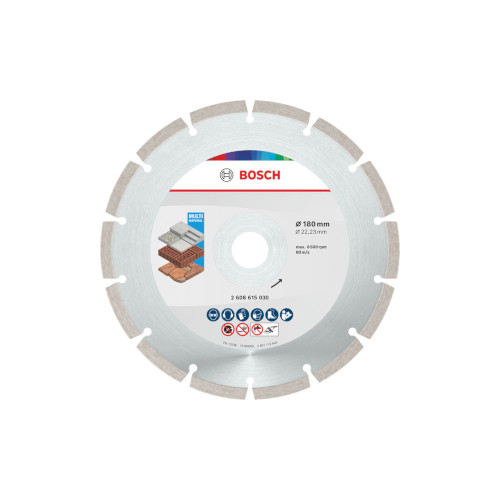 Bosch Multi Material -timanttikatkaisulaikka, 180 x 22,23 x 7 mm, 10 kpl