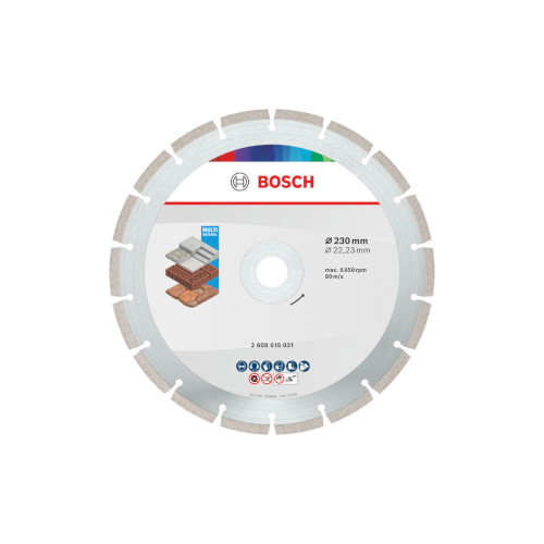 Bosch Multi Material -timanttikatkaisulaikka, 230 x 22,23 x 7 mm, 10 kpl