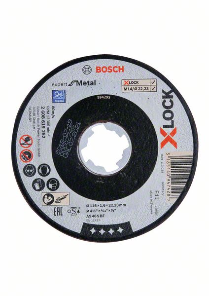 Bosch Expert Sidosrakenteinen PRO Metal -katkaisulaikka, 115 x 1,6 x 22,23 mm, X-Lock