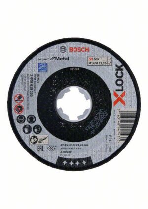 Bosch Expert Sidosrakenteinen PRO Metal -katkaisulaikka, 115 x 2,5 x 22,23 mm, X-Lock, suora