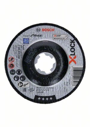 Bosch Expert Sidosrakenteinen PRO Metal -katkaisulaikka, 115 x 2,5 x 22,23 mm, X-Lock, syvennetty keskus