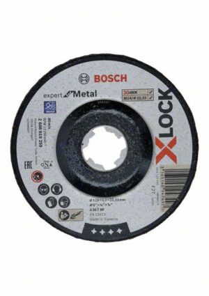 Bosch Expert Sidosrakenteinen PRO Metal -hiomalaikka, 125 x 6 x 22,23 mm, X-Lock
