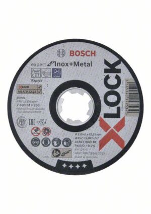 Bosch Expert Sidosrakenteinen PRO Stainless Steel and Metal -katkaisulaikka, 115 x 1 x 22,23 mm, X-Lock, suora, oSa