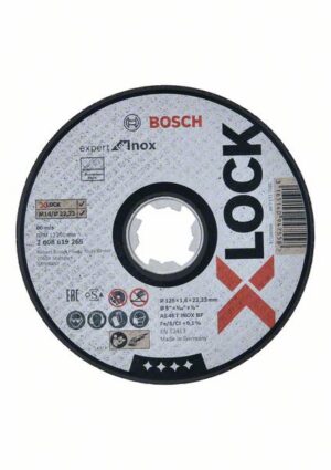 Bosch Expert Sidosrakenteinen PRO Stainless Steel and Metal -katkaisulaikka, 125 x 1,6 x 22,23 mm, X-Lock, suora, oSa