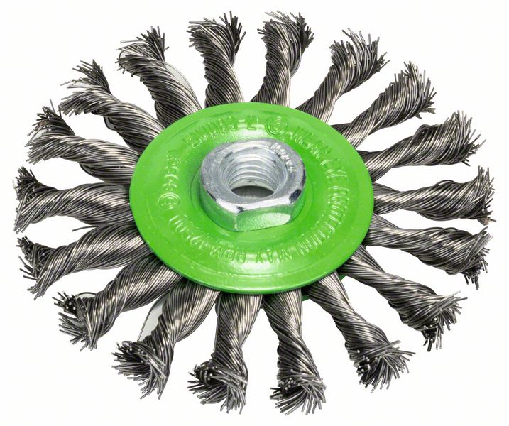 Bosch PRO Stainless Steel heavy -teräslankaharja, 115 x 0,5 mm, kierteellinen